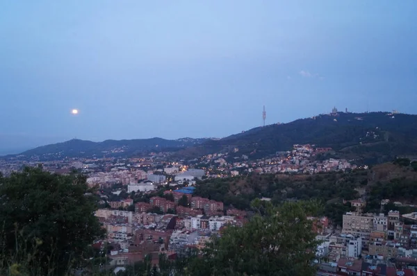 위에서 바라보는 바르셀로나의 아름다운 아름다운 풍경의 스페인 — 스톡 사진