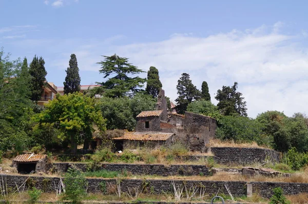 Catania Daki Tarihi Binaların Manzarası Talya — Stok fotoğraf