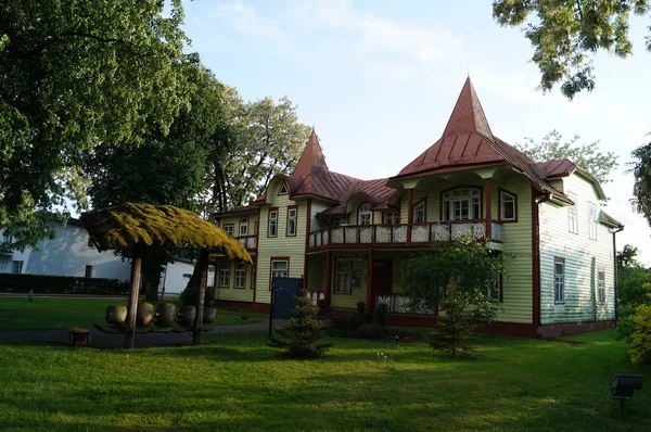 Museo Birtonas Attrezzato Nei Locali Una Vecchia Villa Legno Lituania — Foto Stock