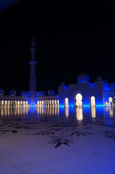 Die Scheich Zayed Moschee Bei Nacht Abu Dhabi Vereinigte Arabische — Stockfoto