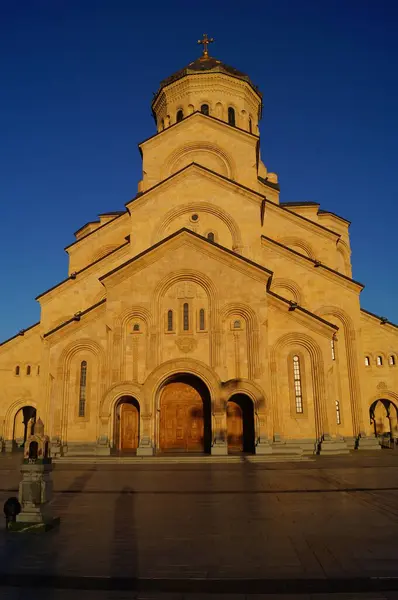 Sameba Tiflis Größte Orthodoxe Kathedrale Der Kaukasusregion Georgien Tiflis Georgien — Stockfoto