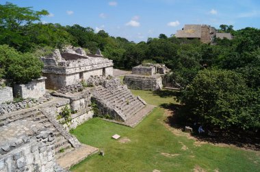 Mahvoldum. Ek Balam - Yucatec Maya arkeolojik alanı Temozon, Yucatan, Meksika.