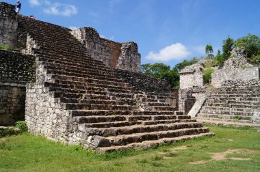 Mahvoldum. Ek Balam - Yucatec Maya arkeolojik alanı Temozon, Yucatan, Meksika.