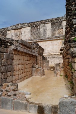 Uxmal eski bir Maya kentidir. Meksika.
