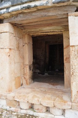 Uxmal eski bir Maya kentidir. Meksika.