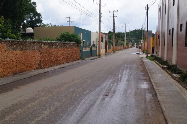 Utcai Nézet Oxkutztaxiban Yucatan Mexikó — Stock Fotó