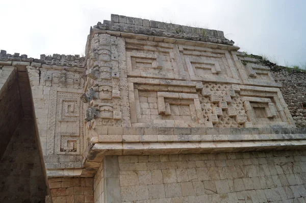Uxmal是一个古典时期的玛雅古城 墨西哥 — 图库照片