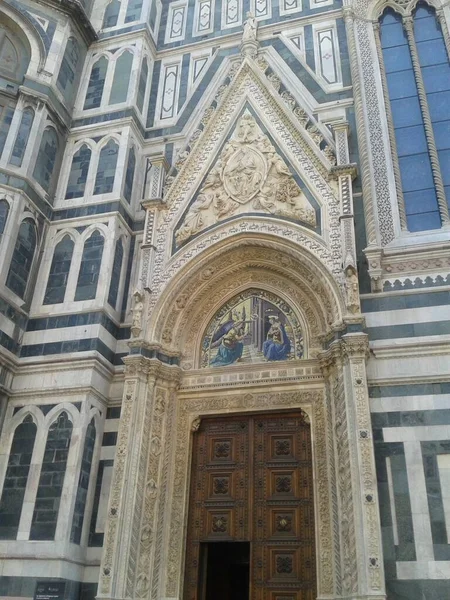 Fachada Catedral Florença Cidade Metropolitana Florença Itália — Fotografia de Stock