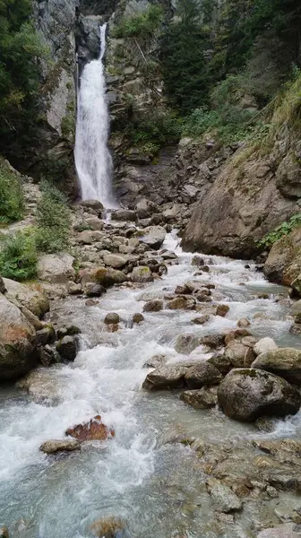 Frumoasă Cascadă Alpi Franța — Fotografie, imagine de stoc