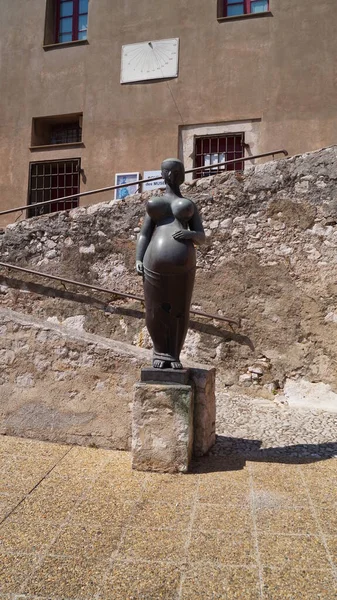 Rzeźba Kobiety Ciąży Przez Rzeźbiarza Antoniucci Volti 1915 1989 Villefranche — Zdjęcie stockowe