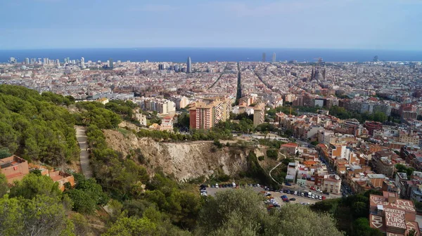 Barselona Nın Iyi Manzarası Gün Işığında Şehir Manzarası Barselona Spanya — Stok fotoğraf