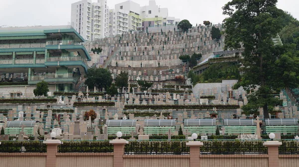 Cementerio Chino Adosado Hong Kong China — Foto de Stock