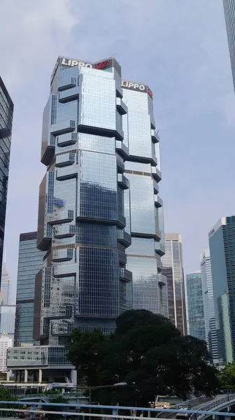 마천루들 홍콩은 세계에서 밀도가 — 스톡 사진