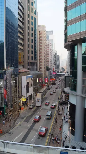 Gran Vista Ciudad Hong Kong China — Foto de Stock