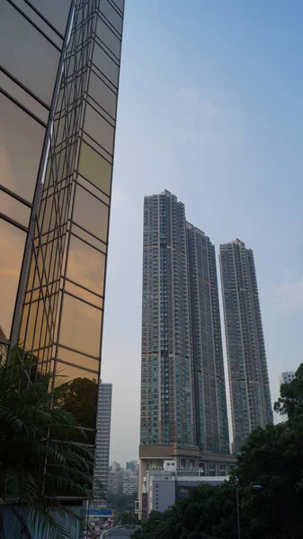 Excelente Vista Cidade Hong Kong China — Fotografia de Stock