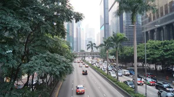 Gran Vista Ciudad Hong Kong China — Foto de Stock