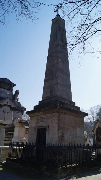 Монмартр Англ Montmartre Cemetery Цвинтар Окрузі Парижа Франція Який Датується — стокове фото