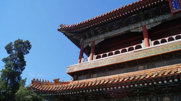 Traditionelles Chinesisches Gebäude Peking China — Stockfoto