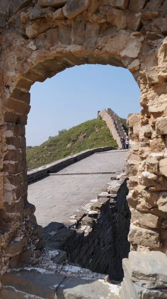 Great Wall of China in tourist season. China