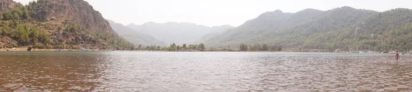 Кзю Территория 600 Метровой Низкой Водой Которая Разделяет Эту Бухту — стоковое фото