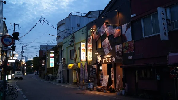 Vista Calle Nocturna Matsue Matsue Shimane Japón — Foto de Stock