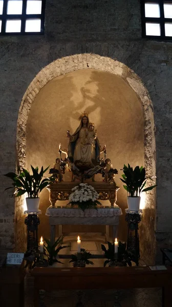 Intérieur Basilique Saint Euthymius Grado Grado Est Une Commune Italienne — Photo