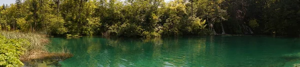 Národní Park Plitvická Jezera Jedním Nejstarších Největších Národních Parků Chorvatsku — Stock fotografie