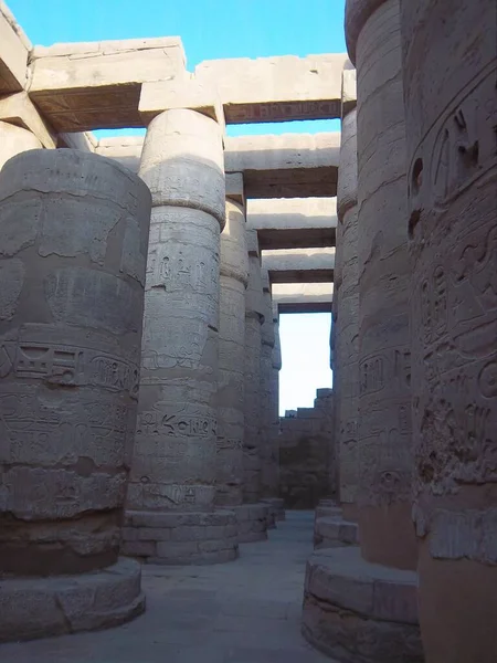 Karnak Templom Komplexum Romló Templomok Kápolnák Oszlopok Egyéb Épületek Hatalmas — Stock Fotó