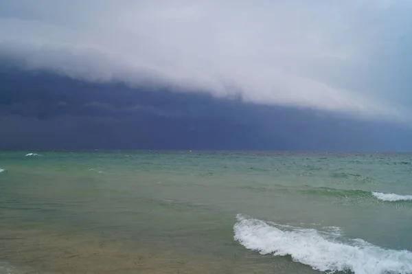 Approaching Storm Coast Tunisia — Stock Photo, Image