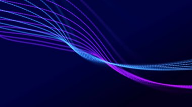 Soyut ses parçacıkları dalgası. Müzik için dengeleyici. Sinyal iletimi. Üç Boyut