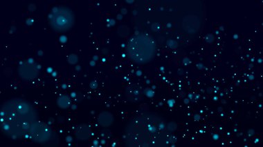 Toz parçacıklarının soyut arkaplanı. Kozmosun bir yansıması. 3d