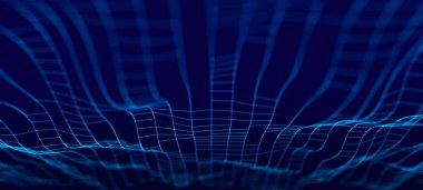 Noktalar ve dokuma çizgileri. Soyut arkaplan. Ağ bağlantısı yapısı.