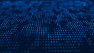 Soyut dijital arkaplan. Büyük veri kodu matrisi. 3d