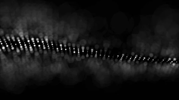 发光粒子运动的抽象背景 数字技术 — 图库照片