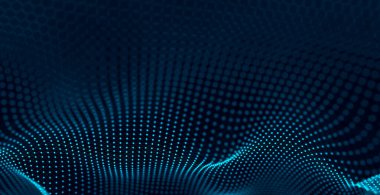 Soyut dijital arkaplan. Ağ bağlantısı yapısı. Büyük veri. Fütürist soyut dalga.