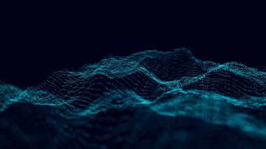 Bilgilerin yapısal bağlantısı. Ağ bağlantısında veri transferi. Soyut veri arkaplanı. Üç Boyut