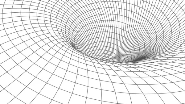 Túnel Abstracto Vector Agujero Gusano Corredor Malla — Archivo Imágenes Vectoriales