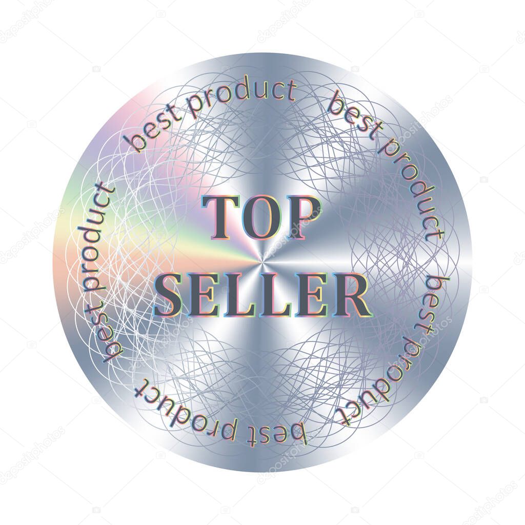 Top seller round hologram sticker.