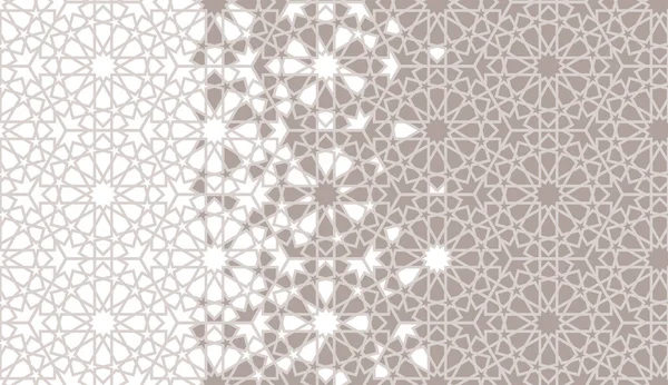 Frontière carrelage arabe — Image vectorielle