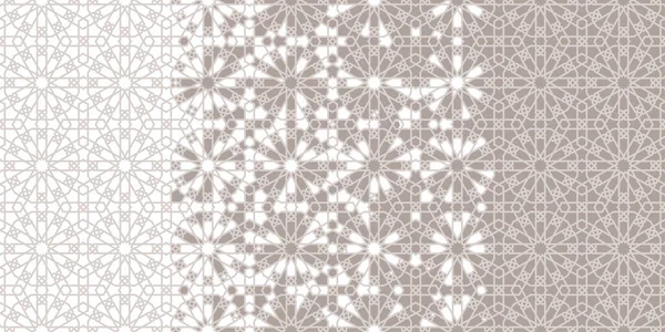 Carrelage Arabe Répétant Frontière Vectorielle Fond Papier Peint Motif Géométrique — Image vectorielle