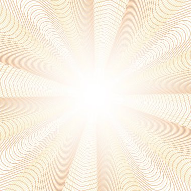 Guilloche ışınları vektör arkaplanı.