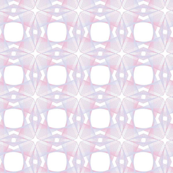 ギョーシェピンクベクトルシームレスパターン。細い線と光のブレンドと色の背景 — ストックベクタ