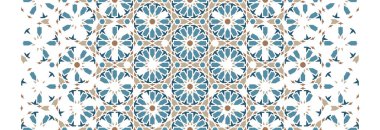 Arabesk mozaik dekor vektör deseni. Renk arabesk ayrışması ile geometrik yarım ton deseni