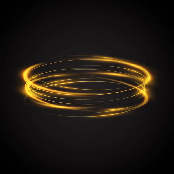 Abstracte gloeiende ringen, neon cirkels achtergrond — Stockvector