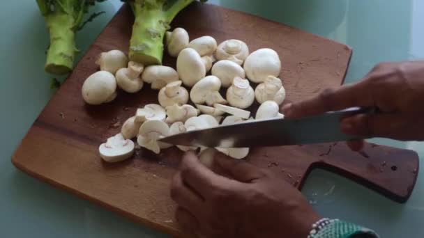 Top Melihat Orang Membuat Makanan Sehat Rumah — Stok Video