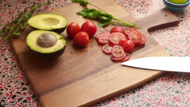 Egészséges Vegán Étel Készül Otthon — Stock videók