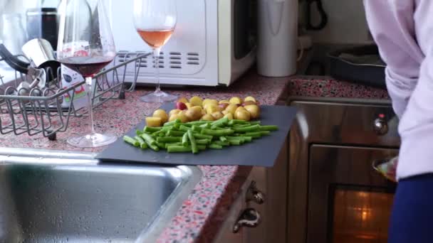 Plat Végétalien Sain Étant Fait Maison — Video