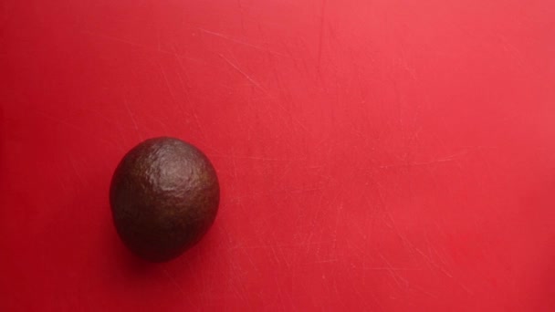 Top View Person Preparing Avocados Chopping Board — Stock Video