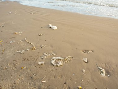 Sahildeki kirlilikler ve garajlar