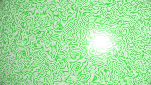 Chaotische Abstracte Achtergrond Van Gebogen Patronen Van Groene Kleur Met — Stockfoto